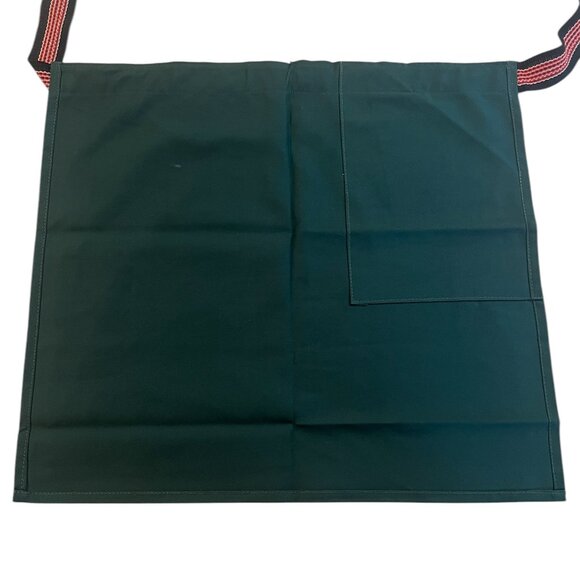 Japanese Sake Work Apron Short Brewery Green Front Pocket BBQ Grilling 18" x 21" - Picture 5 of 6